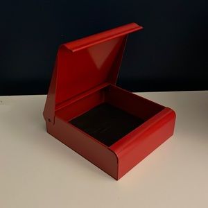 Shinola Red Metal Stash Box